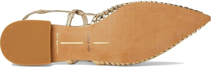Dolce Vita Phinly Women's Flat Shoes Midnight Crinkle Patent : 10 M, Rubber - Image 9
