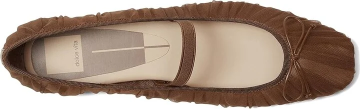 Dolce Vita Raeven Women's Flat Shoes Mid Brown : 9 M, Mesh - Image 2