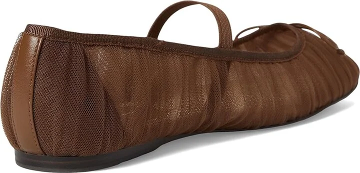 Dolce Vita Raeven Women's Flat Shoes Mid Brown : 9 M, Mesh - Image 4