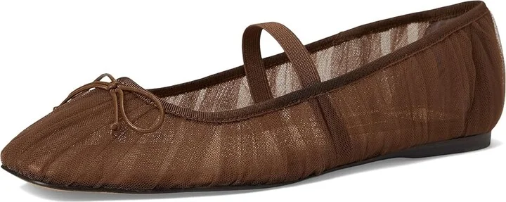 Dolce Vita Raeven Women's Flat Shoes Mid Brown : 9 M, Mesh - Image 5