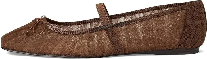 Dolce Vita Raeven Women's Flat Shoes Mid Brown : 9 M, Mesh - Image 6