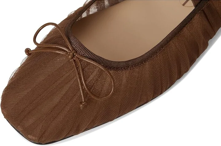 Dolce Vita Raeven Women's Flat Shoes Mid Brown : 9 M, Mesh - Image 7