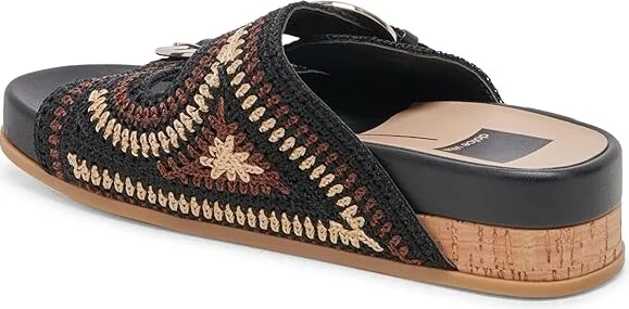Dolce Vita Ralli Women's Sandals Black Knit : 7.5 M, Leather/Rubber - Image 4