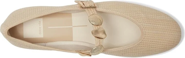 Dolce Vita Relan Women's Shoes Leather Nautral : 6 M, Leather/Raffia - Image 2