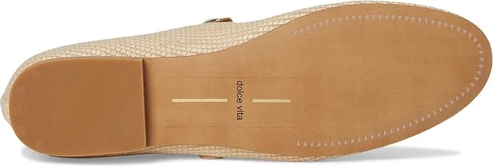 Dolce Vita Relan Women's Shoes Leather Nautral : 6 M, Leather/Raffia - Image 3