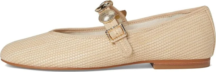 Dolce Vita Relan Women's Shoes Leather Nautral : 6 M, Leather/Raffia - Image 6