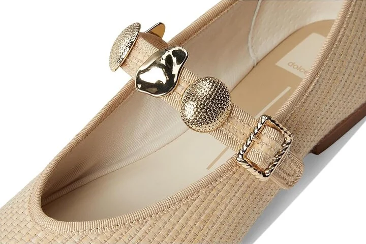 Dolce Vita Relan Women's Shoes Leather Nautral : 6 M, Leather/Raffia - Image 7