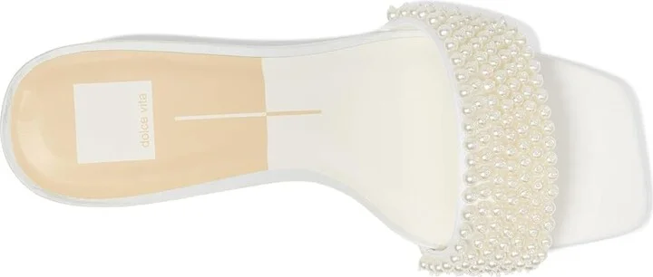 Dolce Vita Rexa Pearl Women's Sandals White : 6.5 M, Textile - Image 2