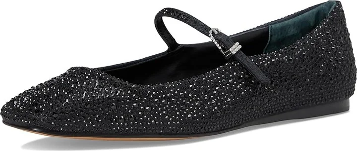 Dolce Vita Reyes Crystal Women's Flat Shoes Light Gold Crystal : 6 M, Leather - Image 9