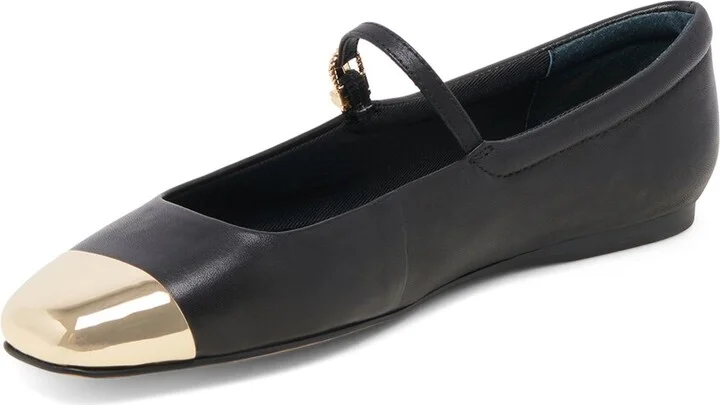 Dolce Vita Reyes Toe Cap Leather Flat - Image 2