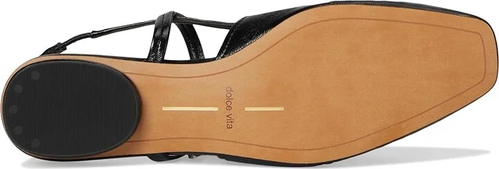 Dolce Vita Rianne Women's Flat Shoes Midnight Crinkle Patent : 6 M, Leather/Rubber - Image 3
