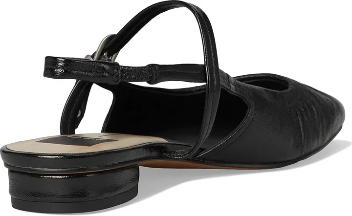 Dolce Vita Rianne Women's Flat Shoes Midnight Crinkle Patent : 6 M, Leather/Rubber - Image 4