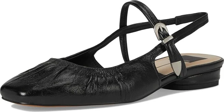 Dolce Vita Rianne Women's Flat Shoes Midnight Crinkle Patent : 6 M, Leather/Rubber - Image 5