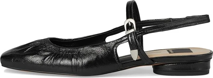 Dolce Vita Rianne Women's Flat Shoes Midnight Crinkle Patent : 6 M, Leather/Rubber - Image 6