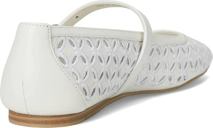 Dolce Vita Rodni Eyelet Perf Women's Flat Shoes True White Leather : 6.5 M - Image 4