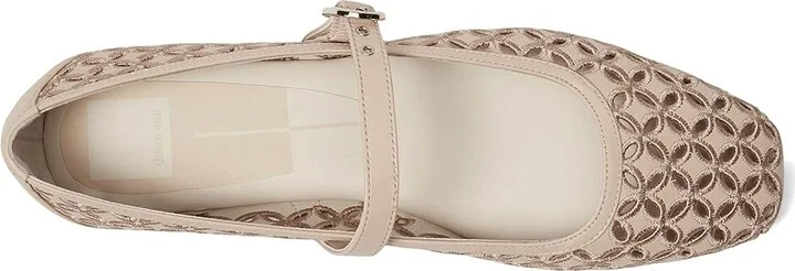 Dolce Vita Rodni Eyelet Perf Women's Flat Shoes True White Leather : 6.5 M - Image 8