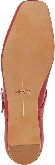 Dolce Vita Rodni Women's Flat Shoes Red Leather : 6 M - Image 3