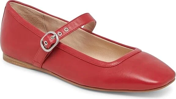 Dolce Vita Rodni Women's Flat Shoes Red Leather : 6 M - Image 5