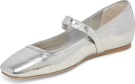 Silver Distressed Leather