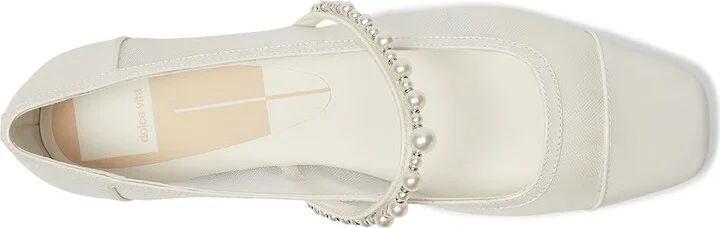 Dolce Vita Rollin Pearl Women's Flat Shoes White Mesh : 9.5 M, Rubber - Image 2