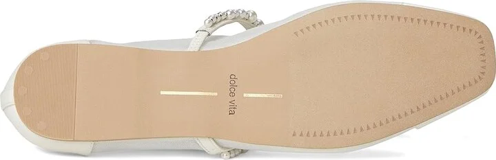 Dolce Vita Rollin Pearl Women's Flat Shoes White Mesh : 9.5 M, Rubber - Image 3