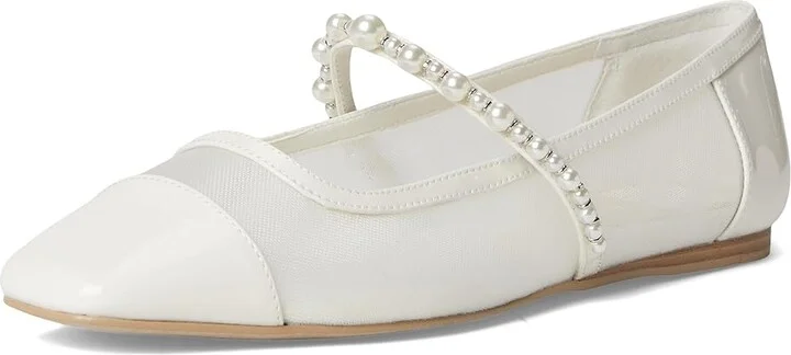 Dolce Vita Rollin Pearl Women's Flat Shoes White Mesh : 9.5 M, Rubber - Image 5