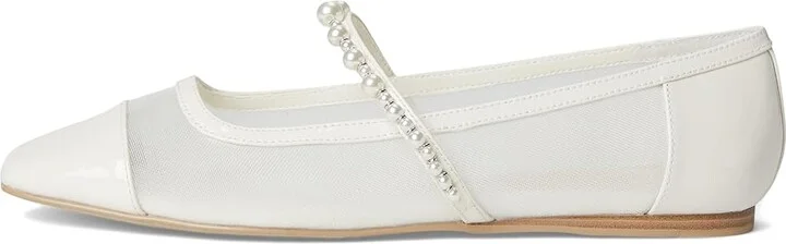 Dolce Vita Rollin Pearl Women's Flat Shoes White Mesh : 9.5 M, Rubber - Image 6