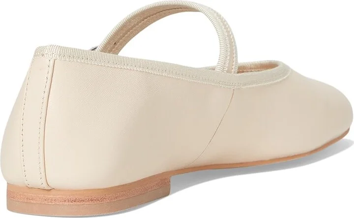 Dolce Vita Roslyn Women's Flat Shoes Creme Leather : 10 M, Synthetic - Image 4