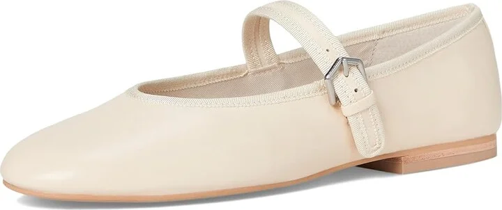 Dolce Vita Roslyn Women's Flat Shoes Creme Leather : 10 M, Synthetic - Image 5