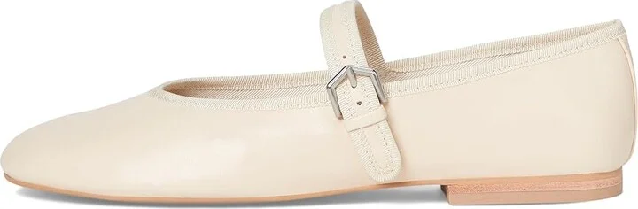 Dolce Vita Roslyn Women's Flat Shoes Creme Leather : 10 M, Synthetic - Image 6