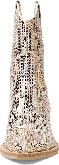 Dolce Vita Runa Sequin Women's Boots Creme : 9 M, Leather - Image 2