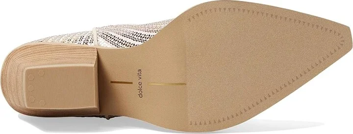 Dolce Vita Runa Sequin Women's Boots Creme : 9 M, Leather - Image 3