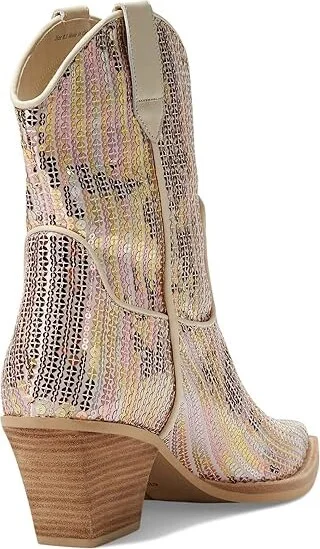 Dolce Vita Runa Sequin Women's Boots Creme : 9 M, Leather - Image 4