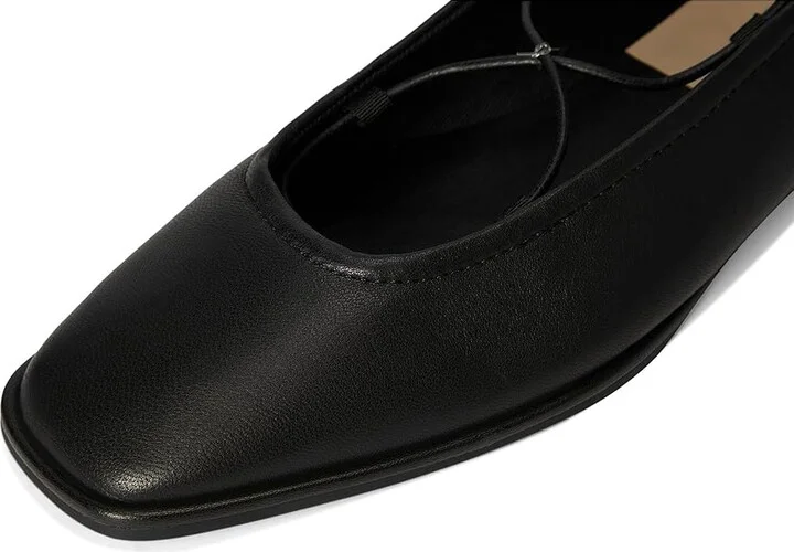 Dolce Vita Ryder Women's Flat Shoes Black Leather : 6.5 M, Cotton - Image 2