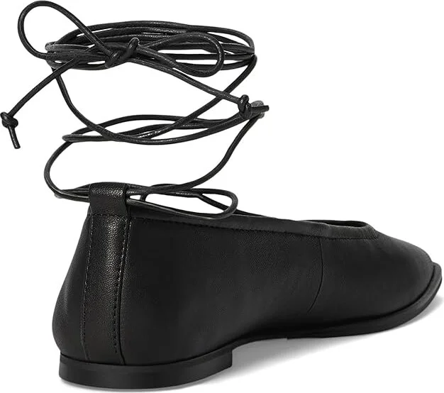 Dolce Vita Ryder Women's Flat Shoes Black Leather : 6.5 M, Cotton - Image 4