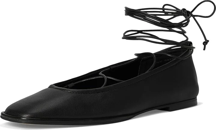 Dolce Vita Ryder Women's Flat Shoes Black Leather : 6.5 M, Cotton - Image 5