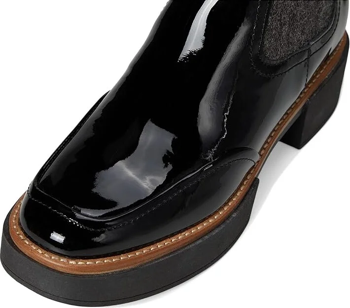 Dolce Vita Saline H2O Women's Boots Midnight Patent Leather H2O : 6.5 M, Rubber - Image 2