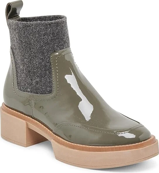 Dolce Vita Saline Women's Boots Dark Olive : 10 M, Leather - Image 4