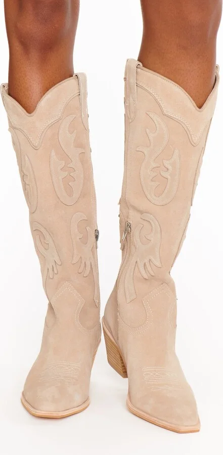 Dolce Vita Samsin Cowboy Boot ~ Taupe - Image 2