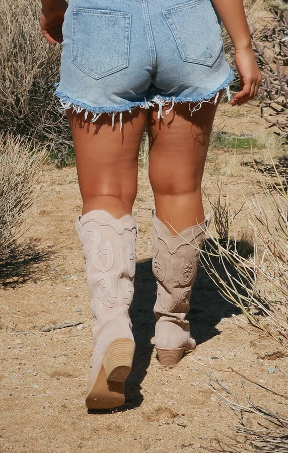 Dolce Vita Samsin Cowboy Boot ~ Taupe - Image 3