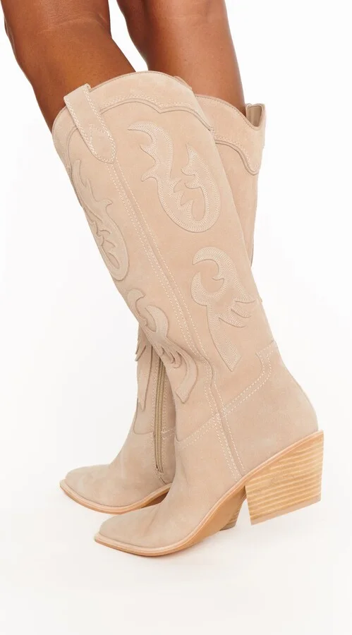 Dolce Vita Samsin Cowboy Boot ~ Taupe - Image 4
