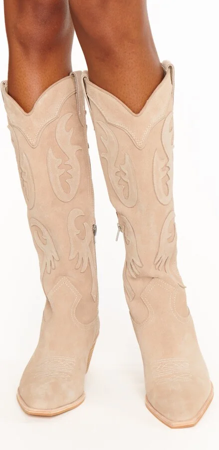 Dolce Vita Samsin Cowboy Boot ~ Taupe - Image 5