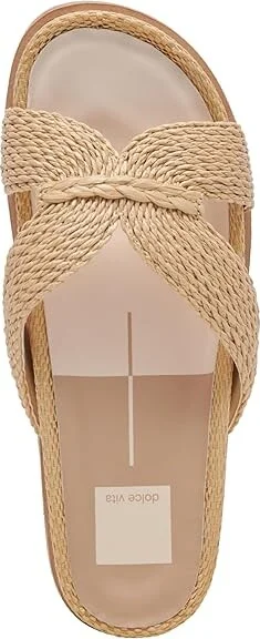 Dolce Vita Selda Women's Sandals Lt Natural Raffia : 8.5 M - Image 2