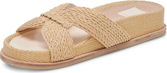 Dolce Vita Selda Women's Sandals Lt Natural Raffia : 8.5 M