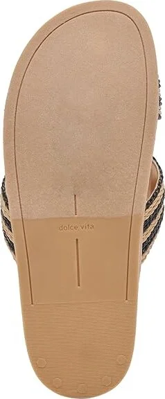 Dolce Vita Selda Women's Sandals Natural/Black Raffia : 6 M - Image 3