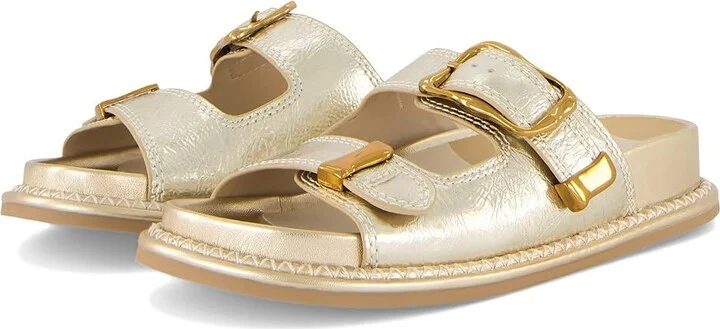 Light Gold Distressed Leather
