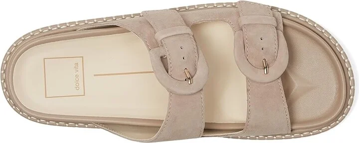 Dolce Vita Shauny Women's Sandals Dark Taupe Suede : 10 M, Leather/Rubber - Image 2
