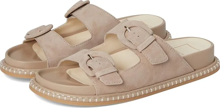 Dolce Vita Shauny Women's Sandals Dark Taupe Suede : 10 M, Leather/Rubber