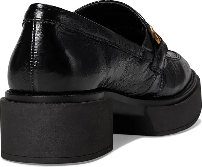 Dolce Vita Sheena Women's Flat Shoes Midnight Crinkle Patent : 6 M, Cotton - Image 4