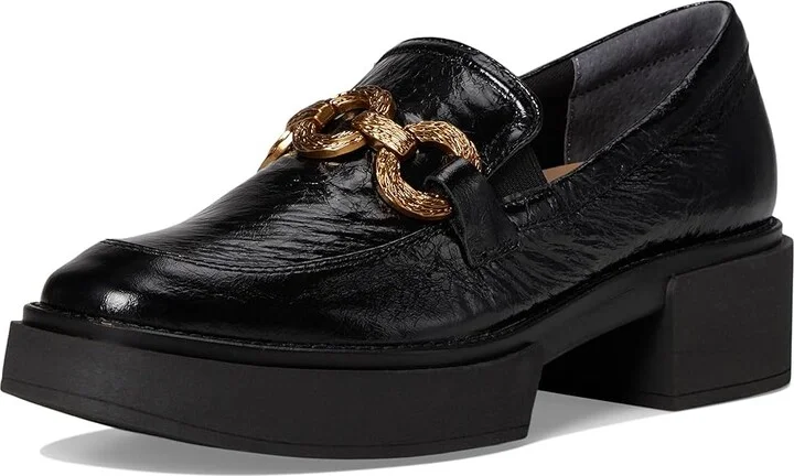 Dolce Vita Sheena Women's Flat Shoes Midnight Crinkle Patent : 6 M, Cotton - Image 5